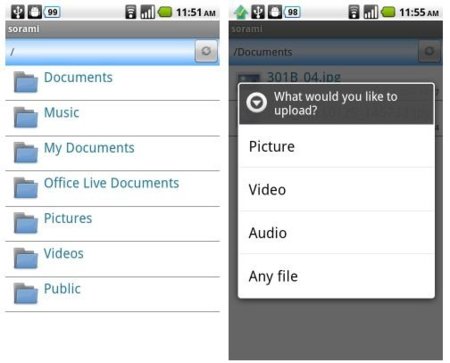 Sorami, conecta tu Android con SkyDrive