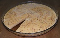 Flan de turrón