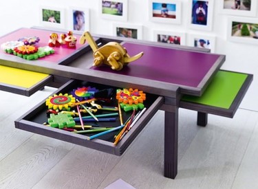 Mil mesas en una con la mesa puzzle, Hexa, de Bernard Vuarnesson para Resource Furniture