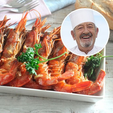Así es como cocina Karlos Arguiñano los gambones en Navidad, un plato de marisco “asequible y majo” 