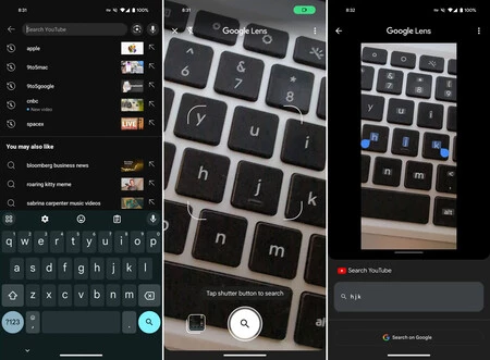 レンズ検索が YouTube に統合されました。 9to5Google のスクリーンショット
