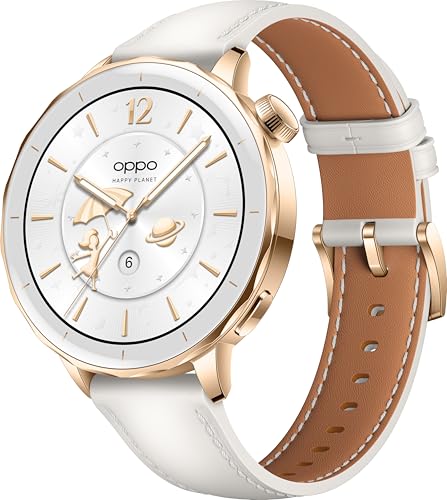 OPPO Watch X2 Mini – Smartwatch con Pantalla AMOLED 1,32", hasta 7 días de batería, GPS, Wear OS by Google, pagos con Google Wallet, Resistente al Agua 5ATM, 100+ Modos Deporte – Glimmer Gold