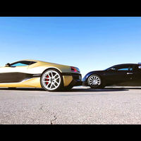 2089 CV en libertad por la costa de Croacia: el Rimac Concept_One se enfrenta al Bugatti Veyron