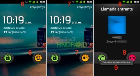 SemiSilent filtro de llamadas