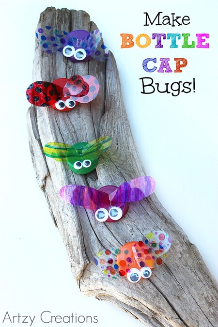 Bottle Cap Bugs Artzy Creations 3a