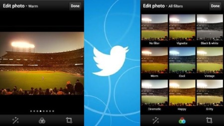 Ya están disponibles los filtros en la aplicación móvil de Twitter