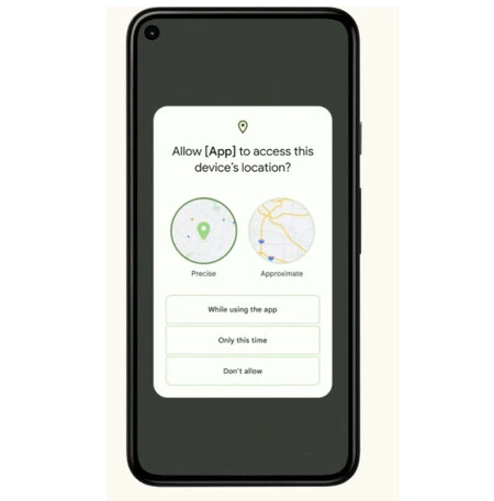 Android 12 のおおよその位置