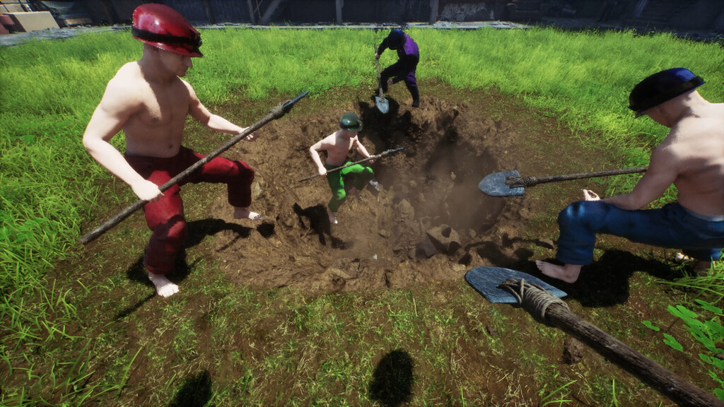Cuesta menos de 5 euros, acaba de salir en Steam y es un cooperativo loquísimo: cavar, cavar y cavar con una pala hasta que te sangren las manos