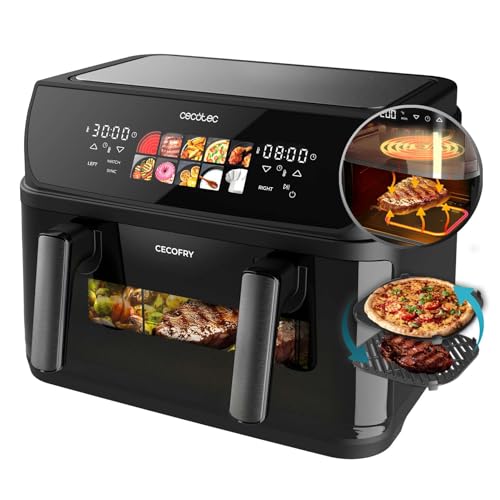 Cecotec Freidora de Aire 10 L Cecofry&Grill Duoheat