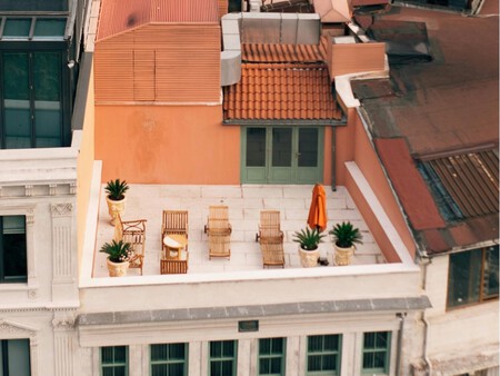 Terraza preparada.