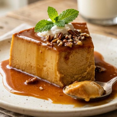 Cómo hacer un flan de queso crema con cajeta sin horno ni olla exprés: queda súper cremoso con solo 6 ingredientes 
