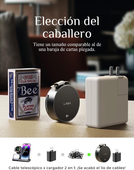cargador 2 en 1 LIsen