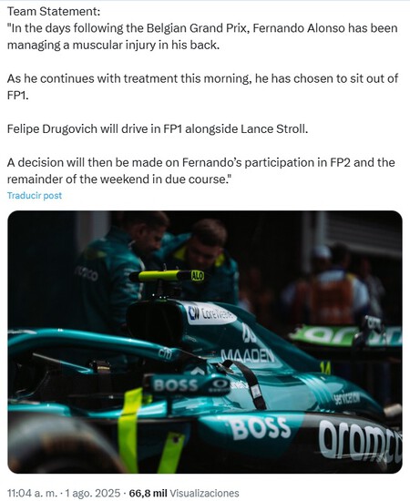 Alonso Hungria F1 2025