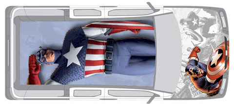Honda Element Capitan America