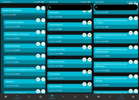 Netflix のシークレット カテゴリ