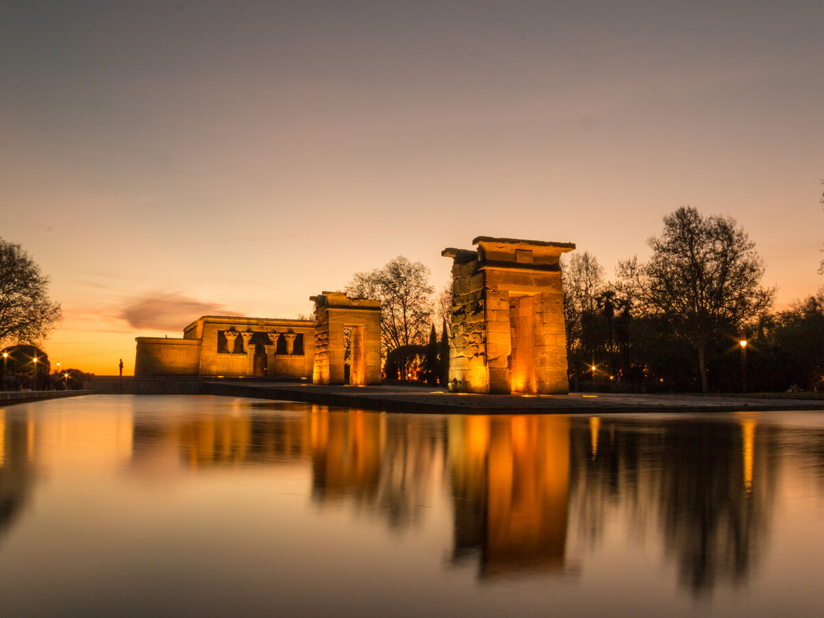 Atardecer en el Templo de Debod