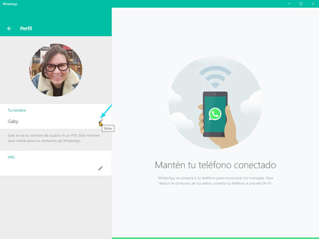 Editar Nombre Whatsapp