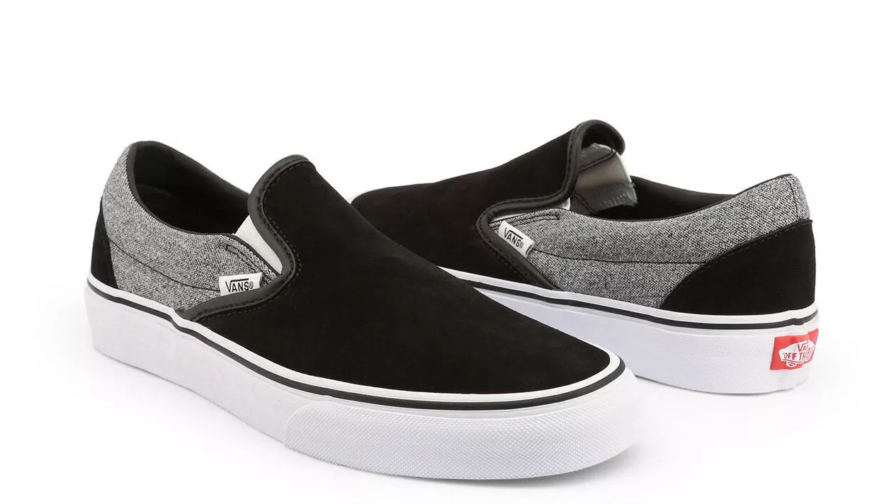 Zapatilla slip-on combinada