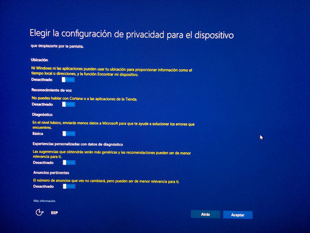 Windows 10 Creators Update Privacidad