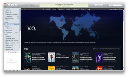 Llegan las películas en versión original a la iTunes Store española