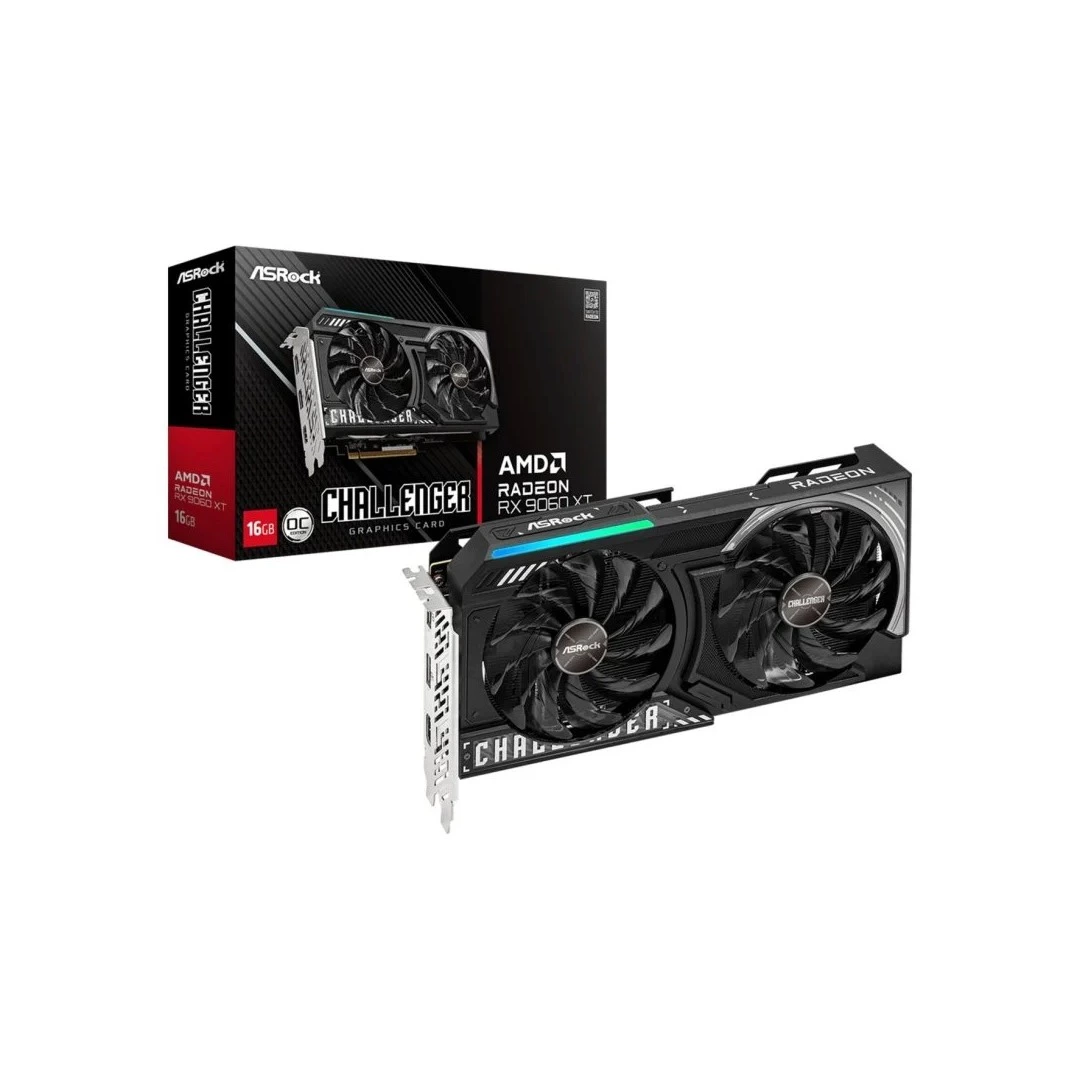 Tarjeta Gráfica ASRock AMD Radeon RX 9060 XT Challenger OC 16GB GDDR6
