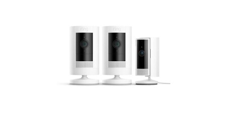 Ring Cámara exterior con batería Pack de 2 (Stick Up Cam) + Cámara interior
