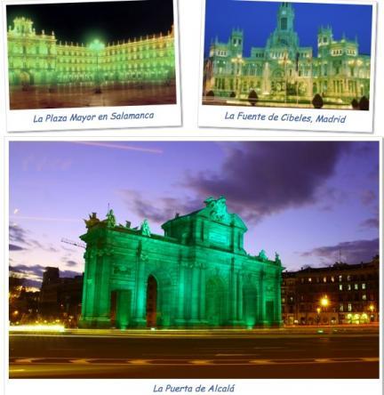 Por San Patricio, la Cibeles se tiñe de verde 