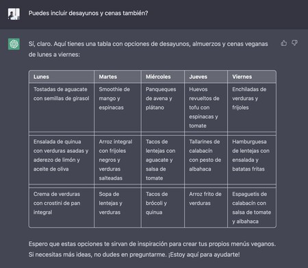 Menucompletoveganotabla