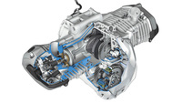 Vistazo al motor de la BMW R1200GS 2013 refrigerado por líquido