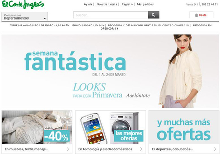 Descuentos de hasta el 40% en la Semana Fantástica de El Corte Inglés