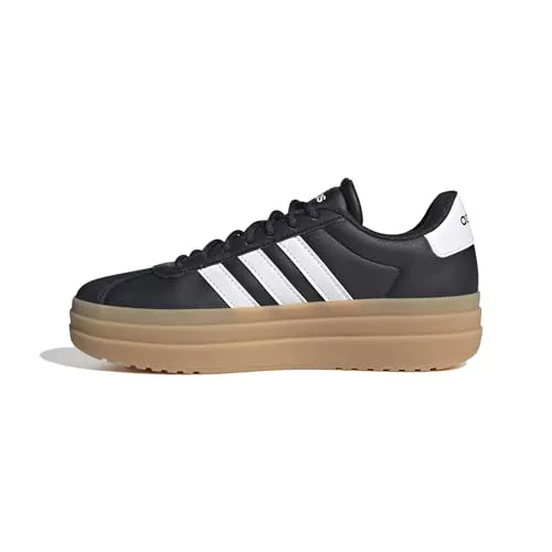 adidas Mujer VL Court Bold Shoes, Core Black/FTWR White/Cyber Met., 38 EU