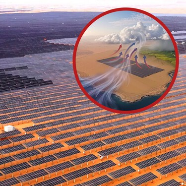 Emiratos quiere convertir sus kilométricos parques solares en algo que nadie esperaba: una máquina de lluvia