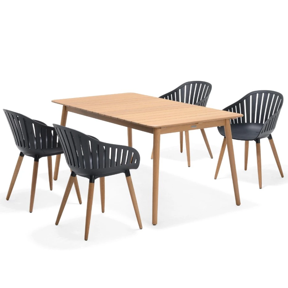 Conjunto de jardín Nassau de 4 plazas
