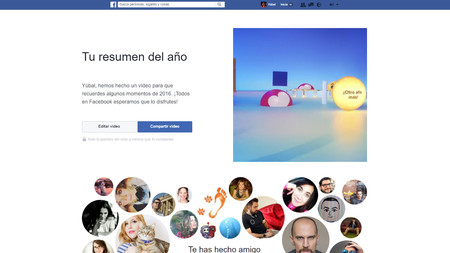 Así puedes conseguir y editar a tu gusto el vídeo de Facebook resumiendo el año