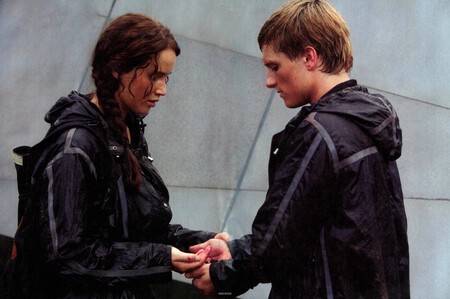 Jennifer Lawrence y Josh Hutcherson en 'Los juegos del hambre'