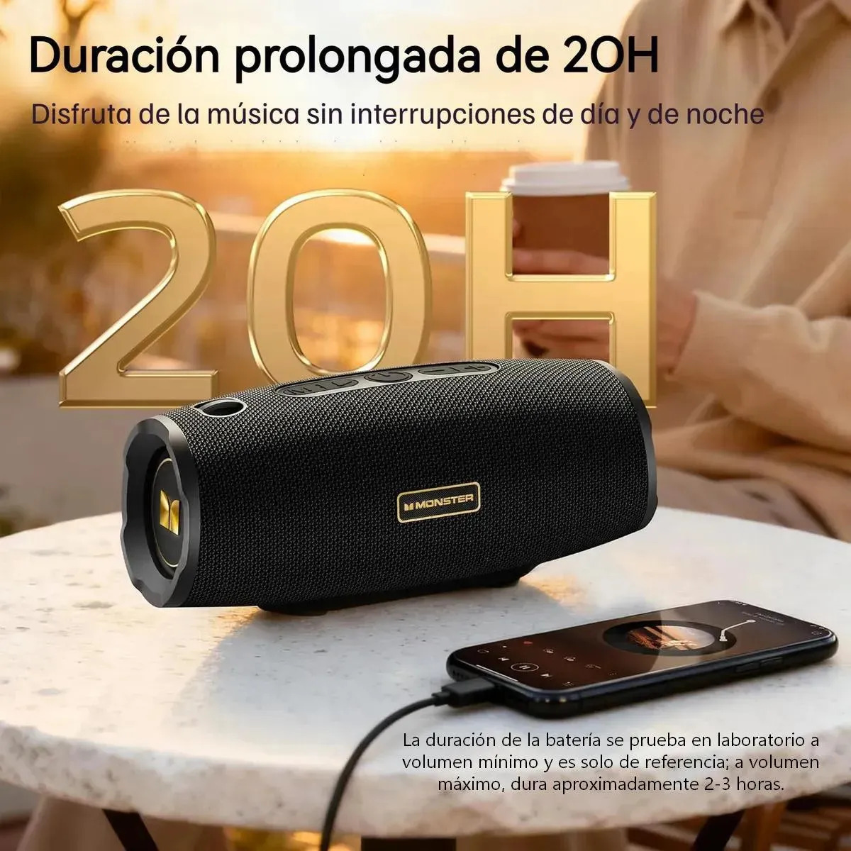 Monster Bocinas Portátil Bluetooth 40w