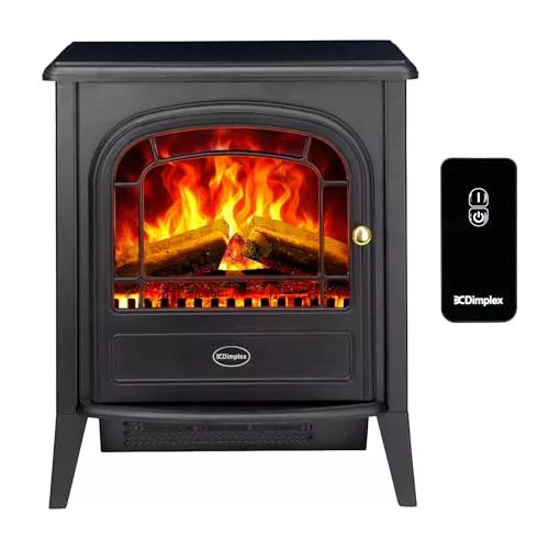 Dimplex Club Chimenea Electrica – Chimenea Electrica Decorativa con Leños Decorativos