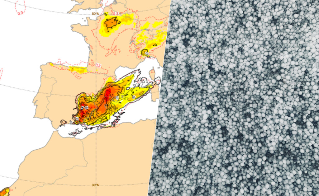 Llevábamos semanas esperando la bajada de las temperaturas. Una vez más ha llegado cobrándose un precio: granizo