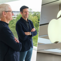 Una simple foto y una muestra de lo que será el futuro de Apple: Tim Cook y John Ternus mano a mano 