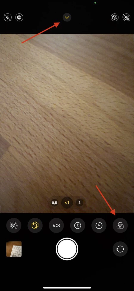 iPhoneのカメラフィルター