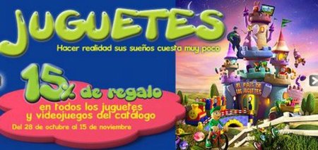 'El Corte Inglés' ofrece un 15% de descuento en juguetes pero... es para después de Navidades