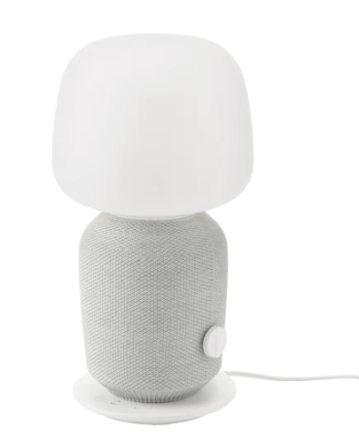 Lámpara mesa +altavoz WiFi, blanco