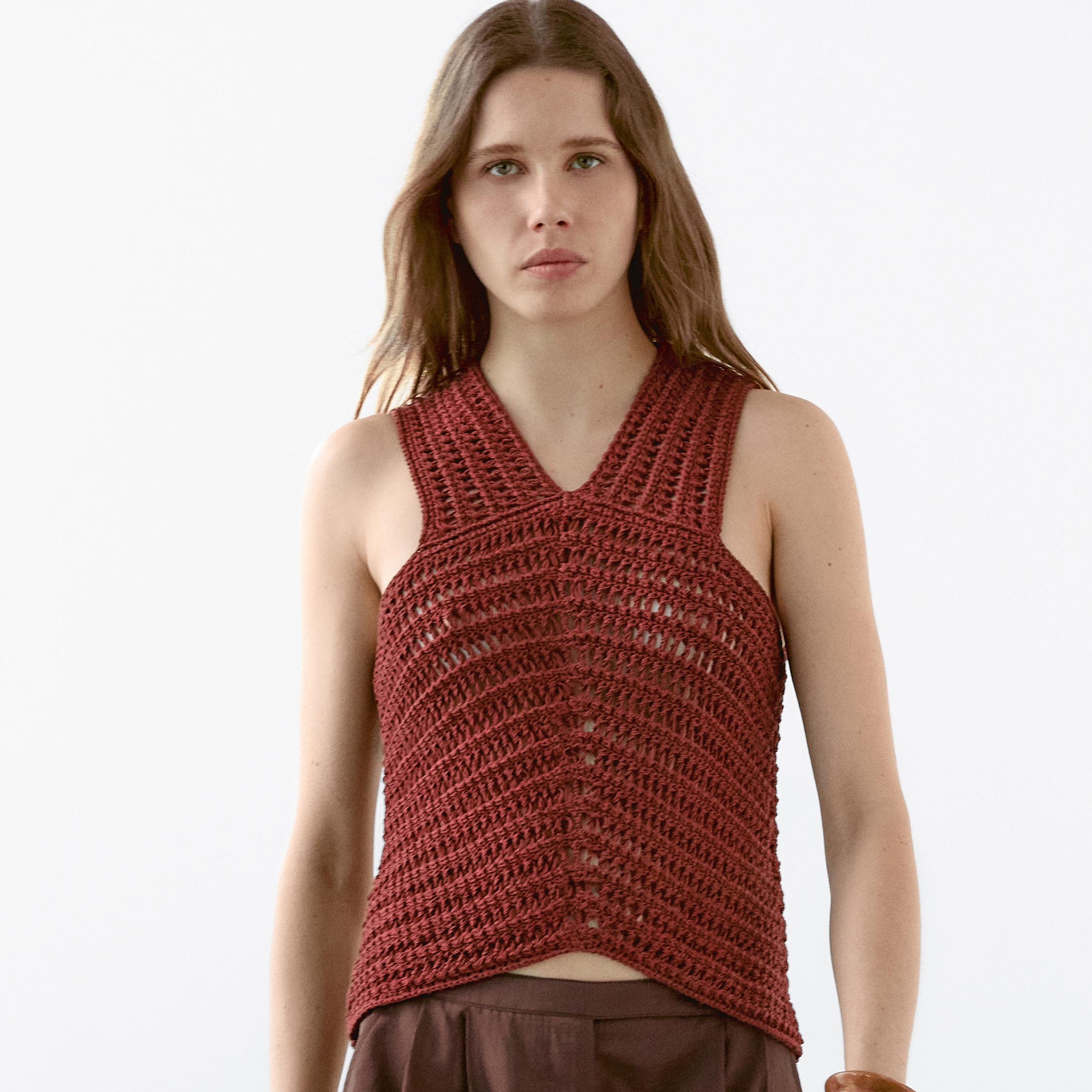 Top crochet punto calado