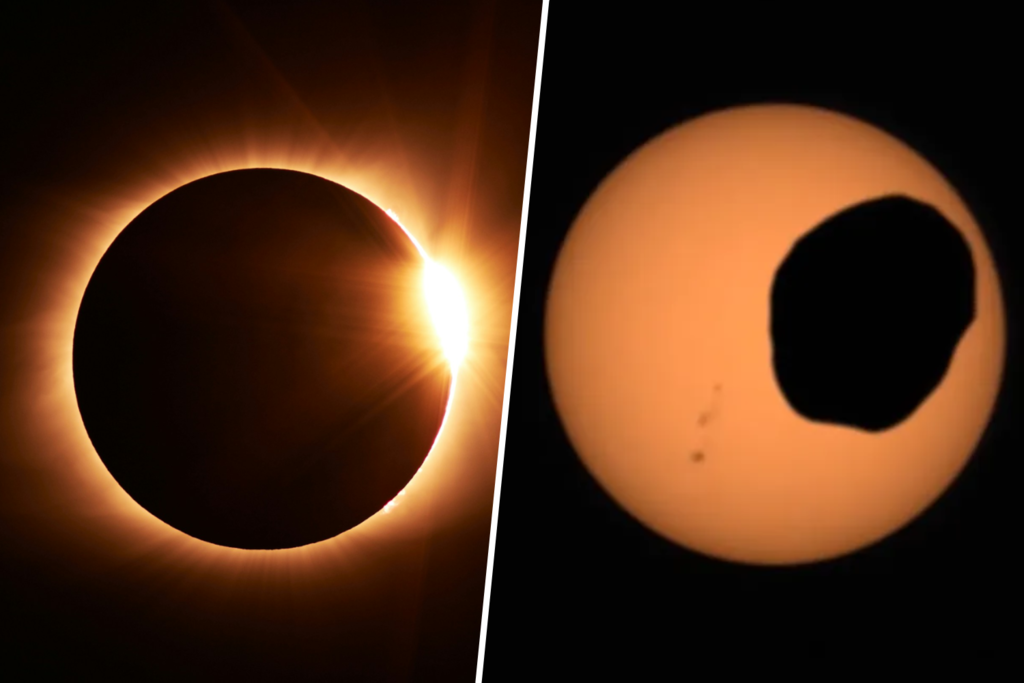 No lo llames "eclipse" llámalo "milagro": Marte ilustra hasta qué punto tenemos suerte con la distancia de la Luna al Sol