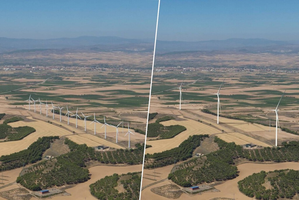 Un parque eólico en Tudela va a perder la mayoría de sus aerogeneradores. Y pese a ello va a producir mucha más energía