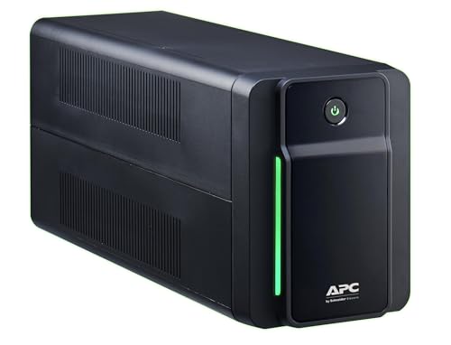 APC by Schneider Electric, APC Back-UPS Bx, BX750MI-GR, Sistema de Alimentación Ininterrumpida SAI, Batería de Respaldo con Tomas Schuko y protección contra subidas de tensión, 750 VA / 410 Watt