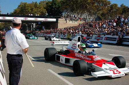 La historia del automovilismo se dio cita ayer en Montjuïc