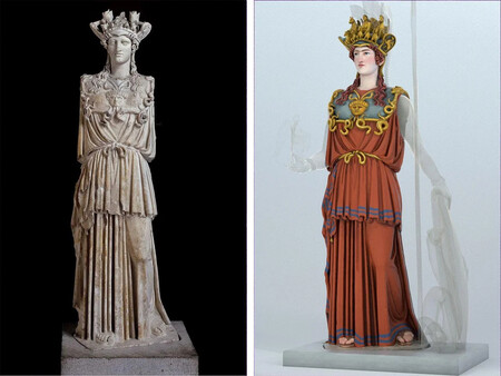 Color Of Greek Statues