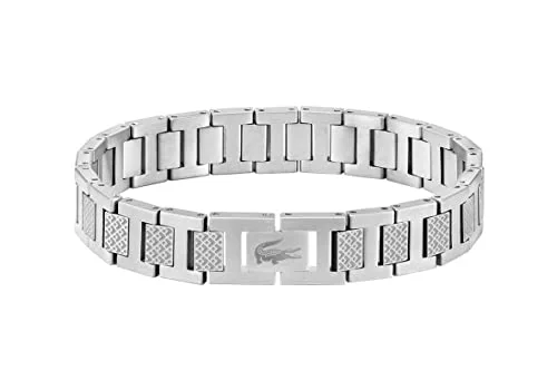 Lacoste Brazalete de eslabón para Hombre Colección METROPOLE Decorado con diseño petit piqué - 2040117
