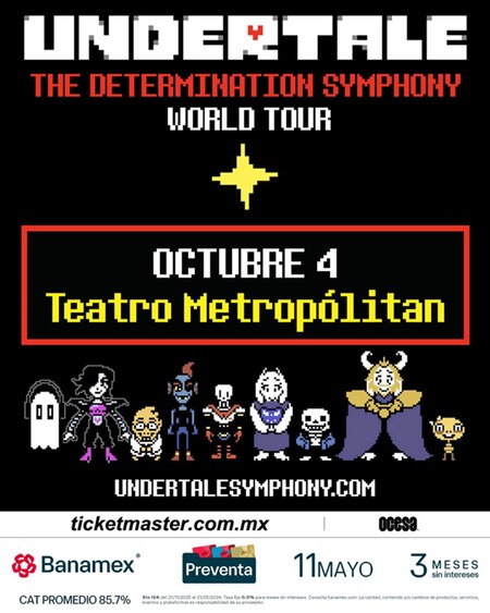 Undertale Llega A Mexico En Octubre Con Un Concierto Oficial Las Piezas Mas Iconicas De Toby Fox Interpretadas Por Una Orquesta En El Auditorio Nacional De La Cdmx